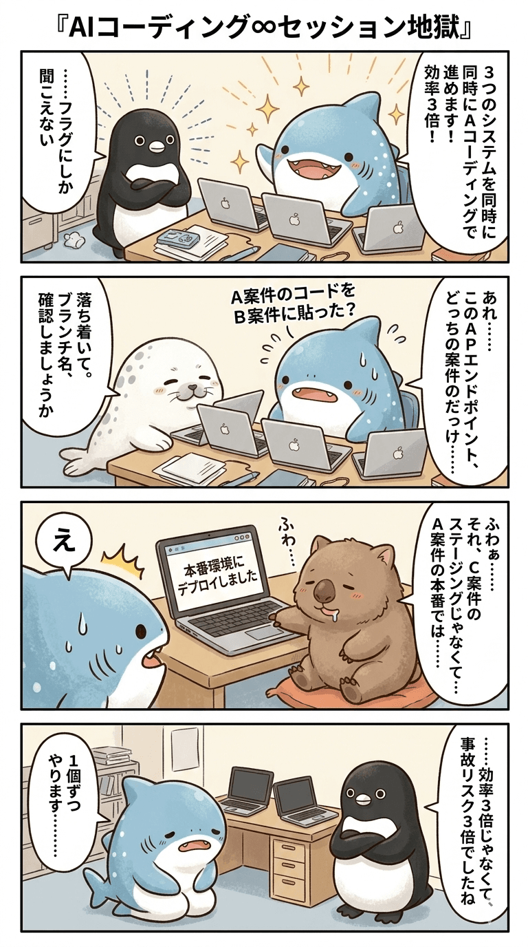 AIコーディング∞セッション地獄