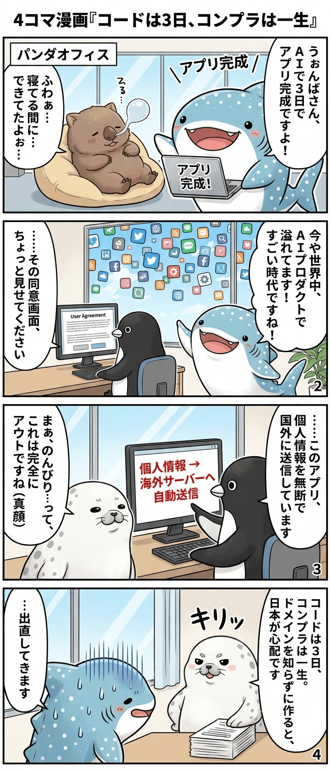 コードは3日、コンプラは一生