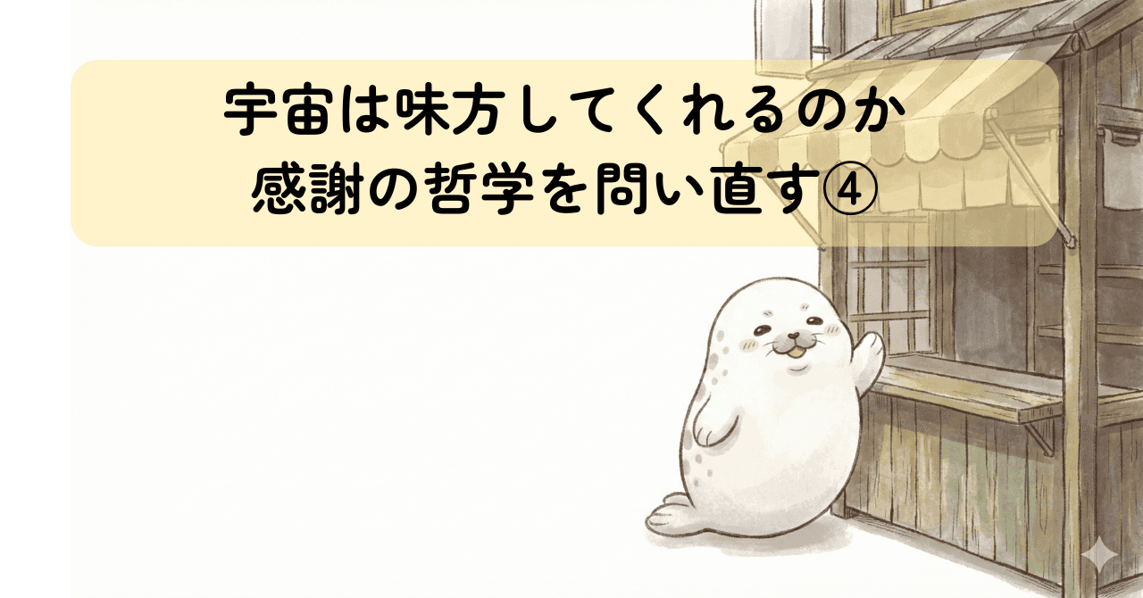 宇宙は味方してくれるのか｜感謝の哲学を問い直す