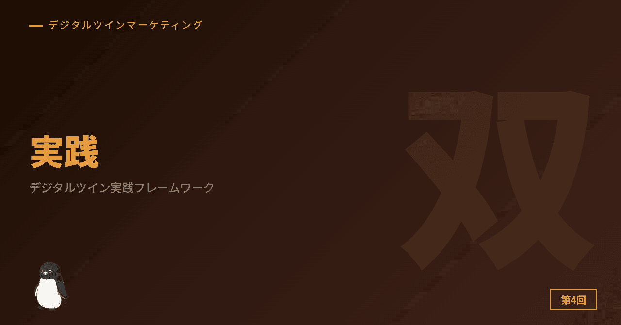 第4回: デジタルツインマーケティング実践フレームワーク